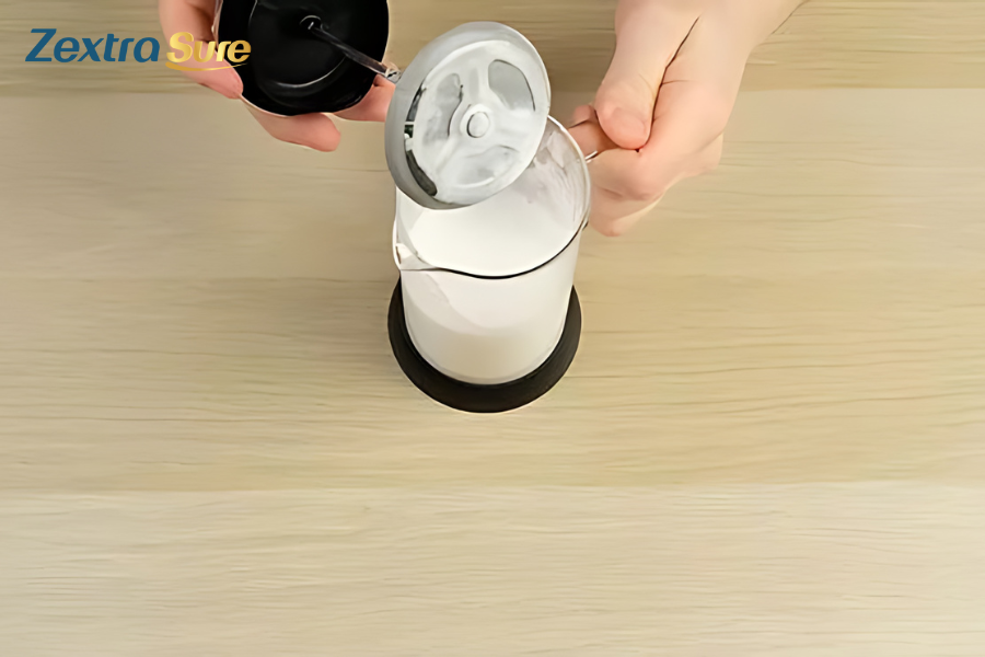 How to steam milk with a French press